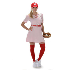 Retro Baseball Girl Women's Costume