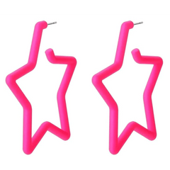 Retro Star Unisex Earrings