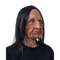 Roadie - Old Man Long Haired Latex Face Mask