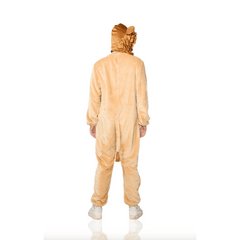 Roar into Comfort: Adult Lion Pajama Jumpsuit