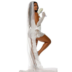 Rockstar Bride Sexy Queen of Pop Adult Costume