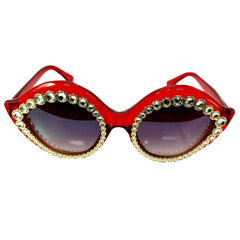 Rhinestone Row Cat Eye Sunglasses