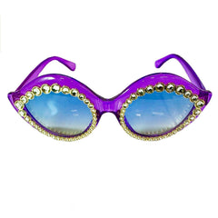 Rhinestone Row Cat Eye Sunglasses