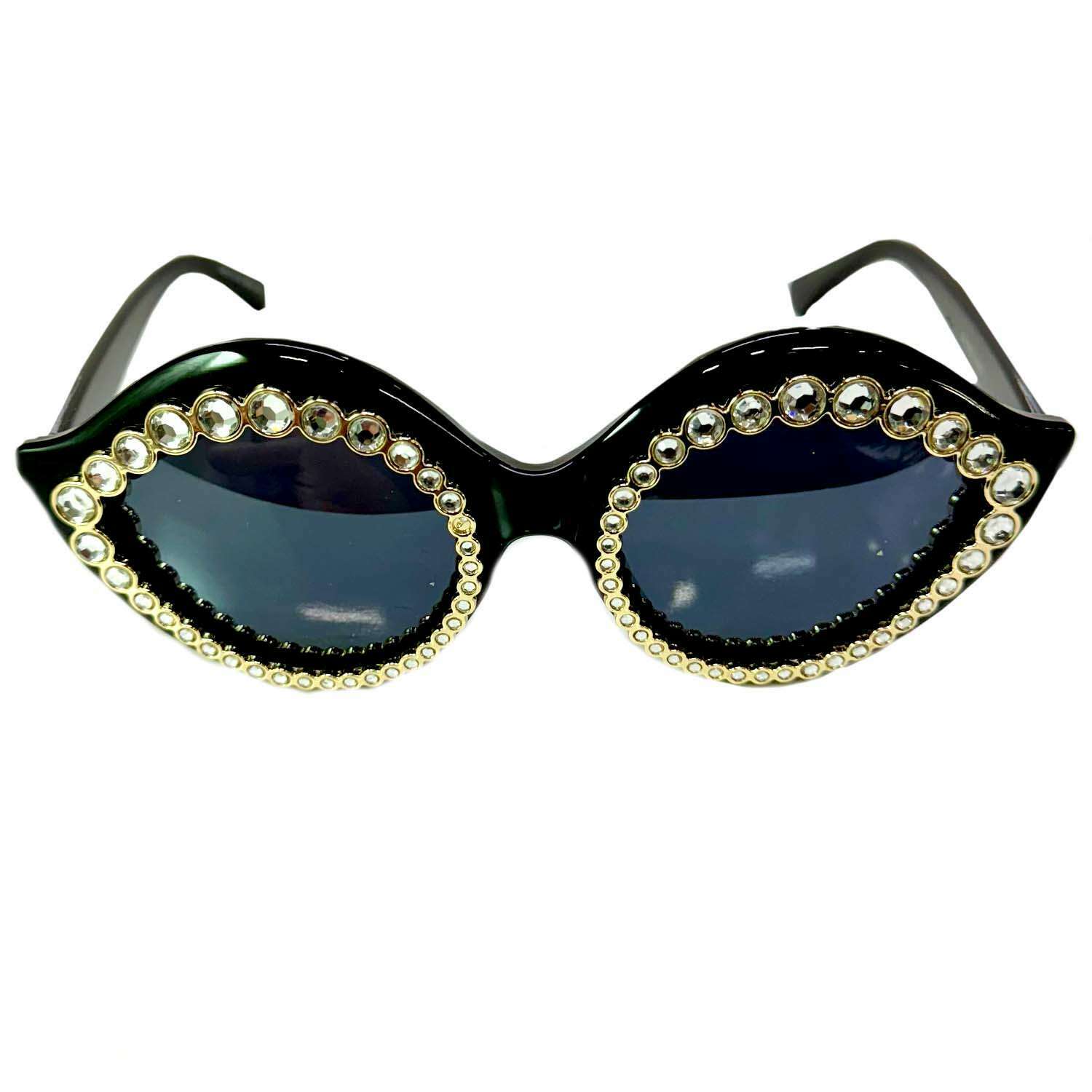 Rhinestone Row Cat Eye Sunglasses