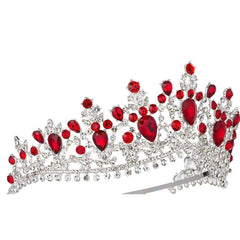 Royal Blood Ruby Rhinestone Tiara