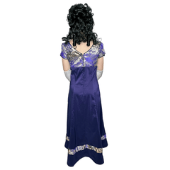 Royal Purple and Gold Floral Regency Empire Dress Adult Costume