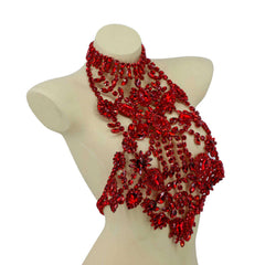 Ruby Red Rhinestone Halter Top