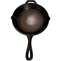 Rustic Foam Rubber Skillet Frying Pan Replica Prop