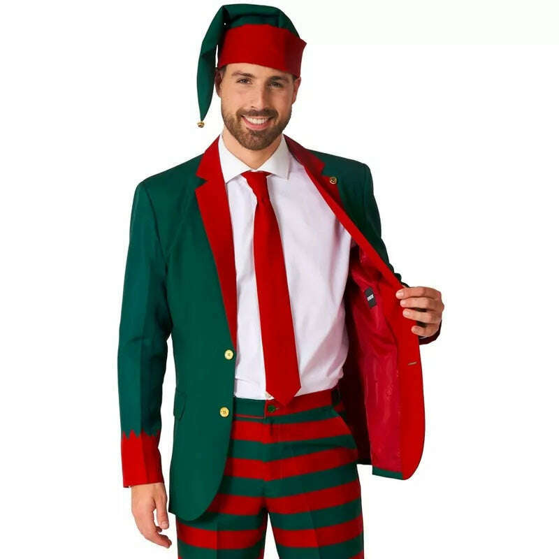 OppoSuits Santa's Green Elf Suitmeister Adult Costume