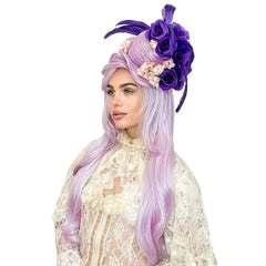 Sara Deluxe Long Lilac Beehive Wig