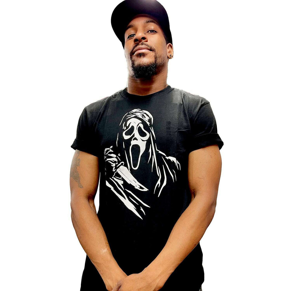 Scream Ghostface Slasher Knife Black Unisex T-Shirt