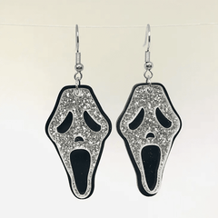 Screaming Ghost Horror Earrings