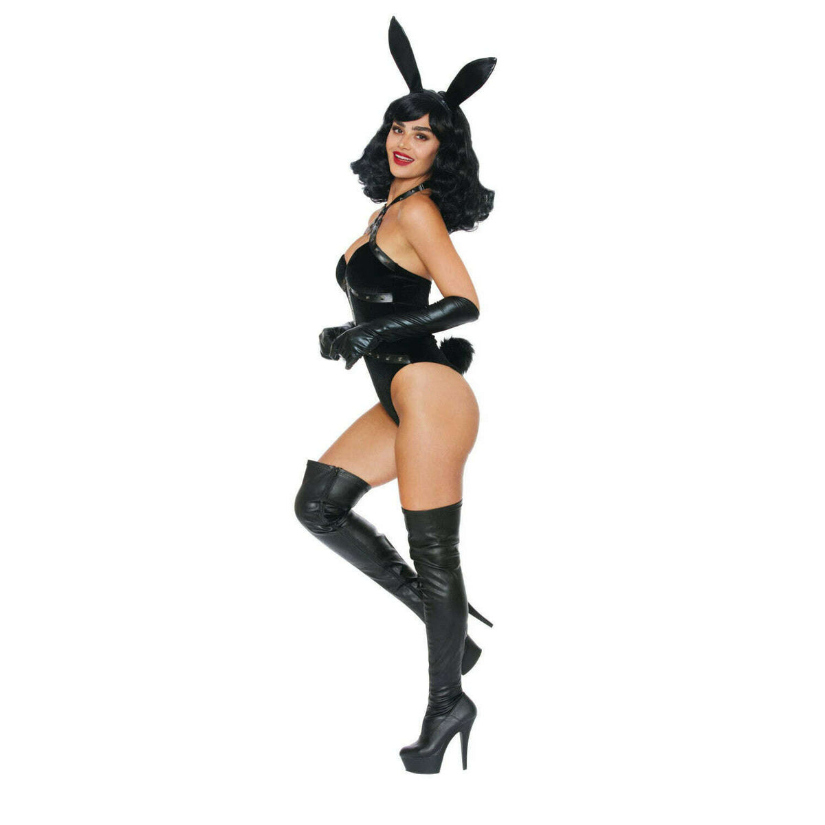 Sexy Black Bad Girl Bunny Adult Costume