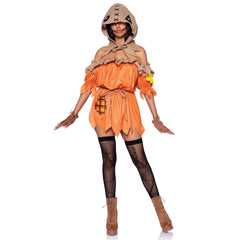 Sexy Scarecrow Spooky Trickster Women's Costume