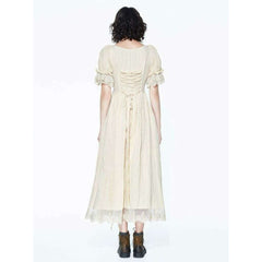 Sexy Steampunk Short Sleeve High Low Dress