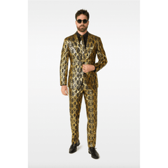 OppoSuits Shiny Snake Three Piece Suit