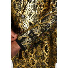 OppoSuits Shiny Snake Three Piece Suit