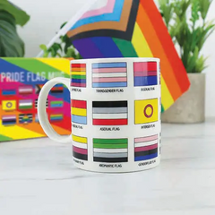 Show Your Pride LGBTQIA+ Flags Mug