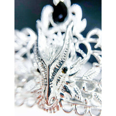 Silver Draconic Gothic Crown