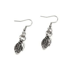 Silver Grenade Earrings