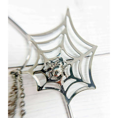 Silver Spiderweb Halo Headpiece