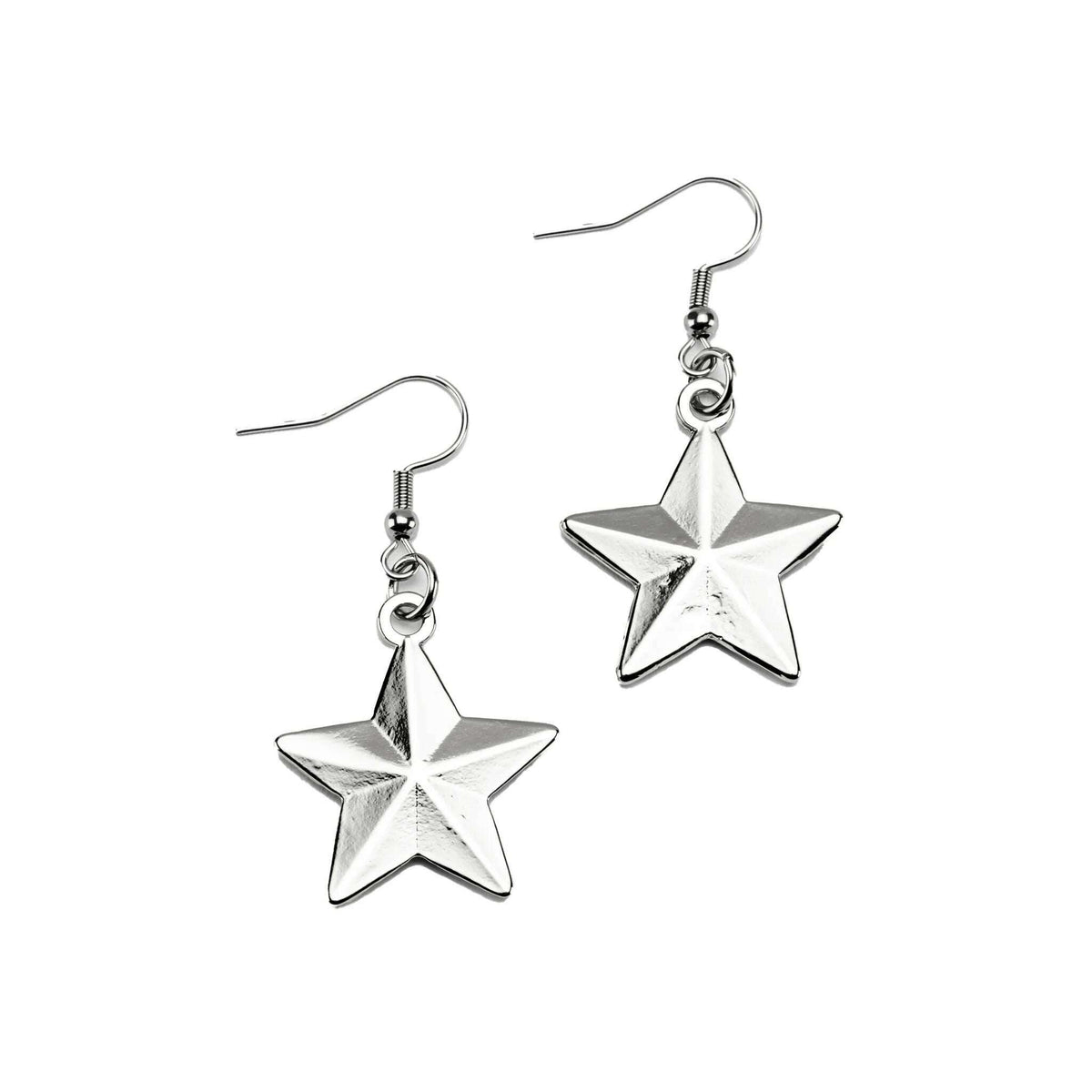 Silver Star Earrings