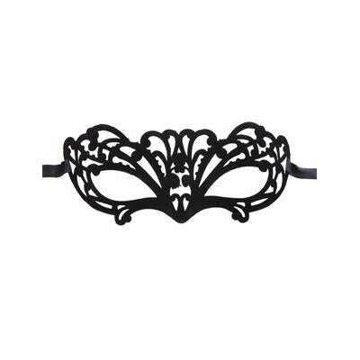 Simple Black Velvet Unisex Masquerade Mask