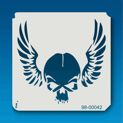 Skull & Wings Artist Stencil