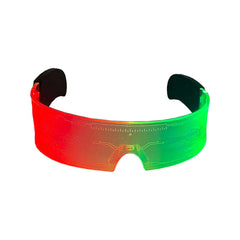 Sleek Wrap Around Futuristic Lite Up Glasses