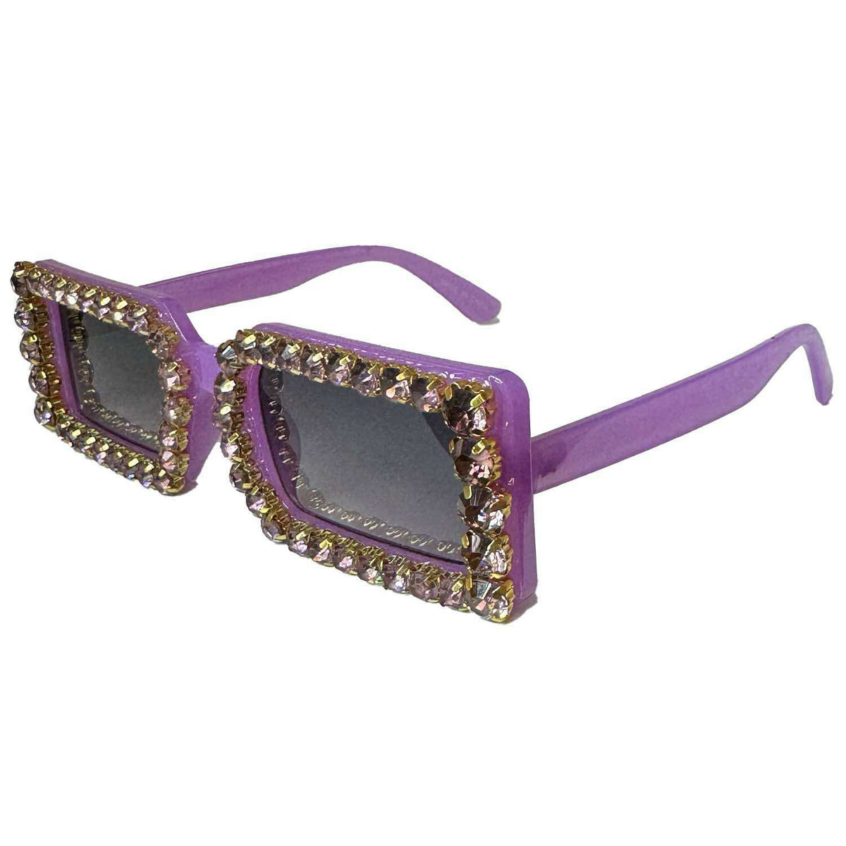 Small Rectangular Rhinestone Elton Sunglasses