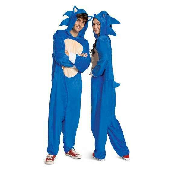 Sonic Movie Adult Onesie Pajama Costume