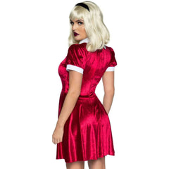 Spellbinding Witch Red Dress Adult Costume