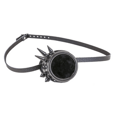 Spiked Monocle with Leather Strap