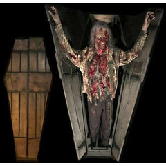 Split Coffin Zombie Animatronic w/ Audio - RENTAL