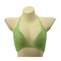 Striking Clasp Chainmail Rave Bikini Top