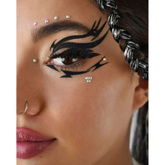 Super Sharp Graphic Eyeliner Eye Stickers w/ Gems