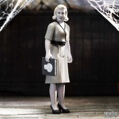 The Munsters: Greyscale 3.75" Marilyn Munster Greyscale Reaction Collectible Action Figure & Skull Book