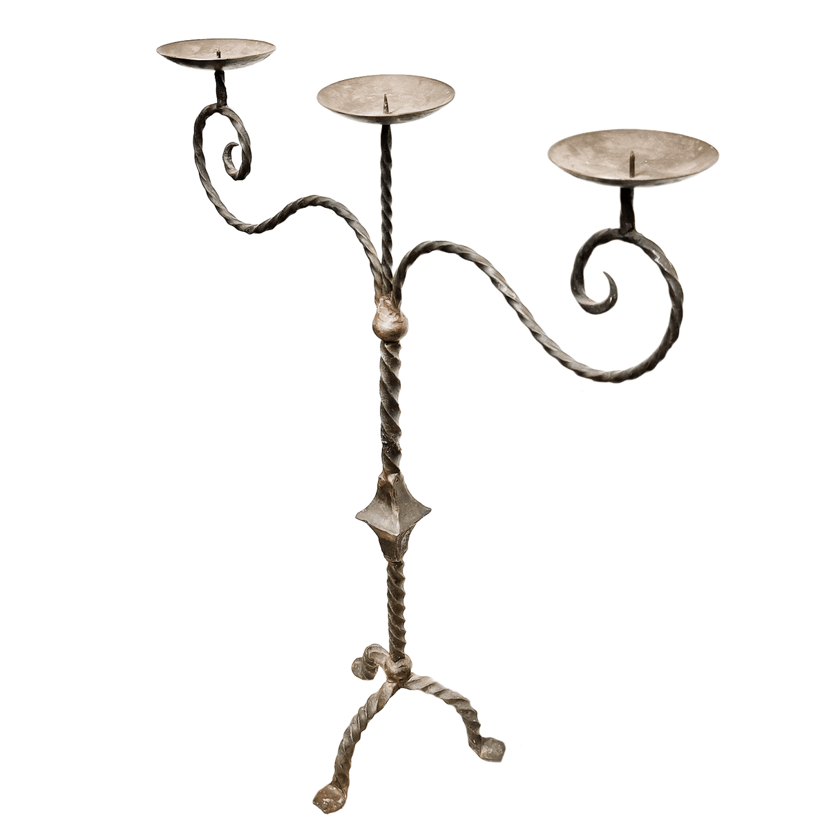 Three Arm Metal Candelabra Prop