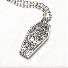 Til Death Coffin Pendant Necklace