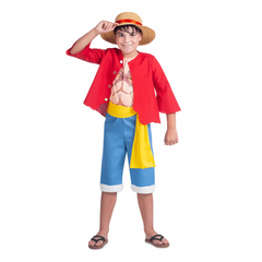 Tiny Captain: One Piece Kids Luffy Costume