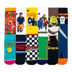 TV Giftbox: 12 Movie Themed Crew Length Socks