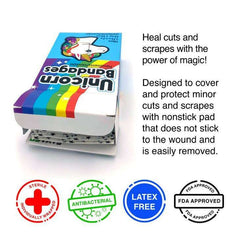 Unicorn Adhesive Bandages - 18 Pack