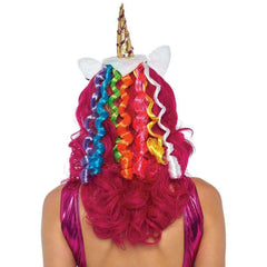 Unicorn Headband w/ Rainbow Wig Mane