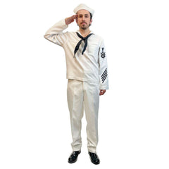 USN Navy White Cracker Jack Adult Costume