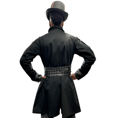 Van Helsing Black Steampunk Trench Coat