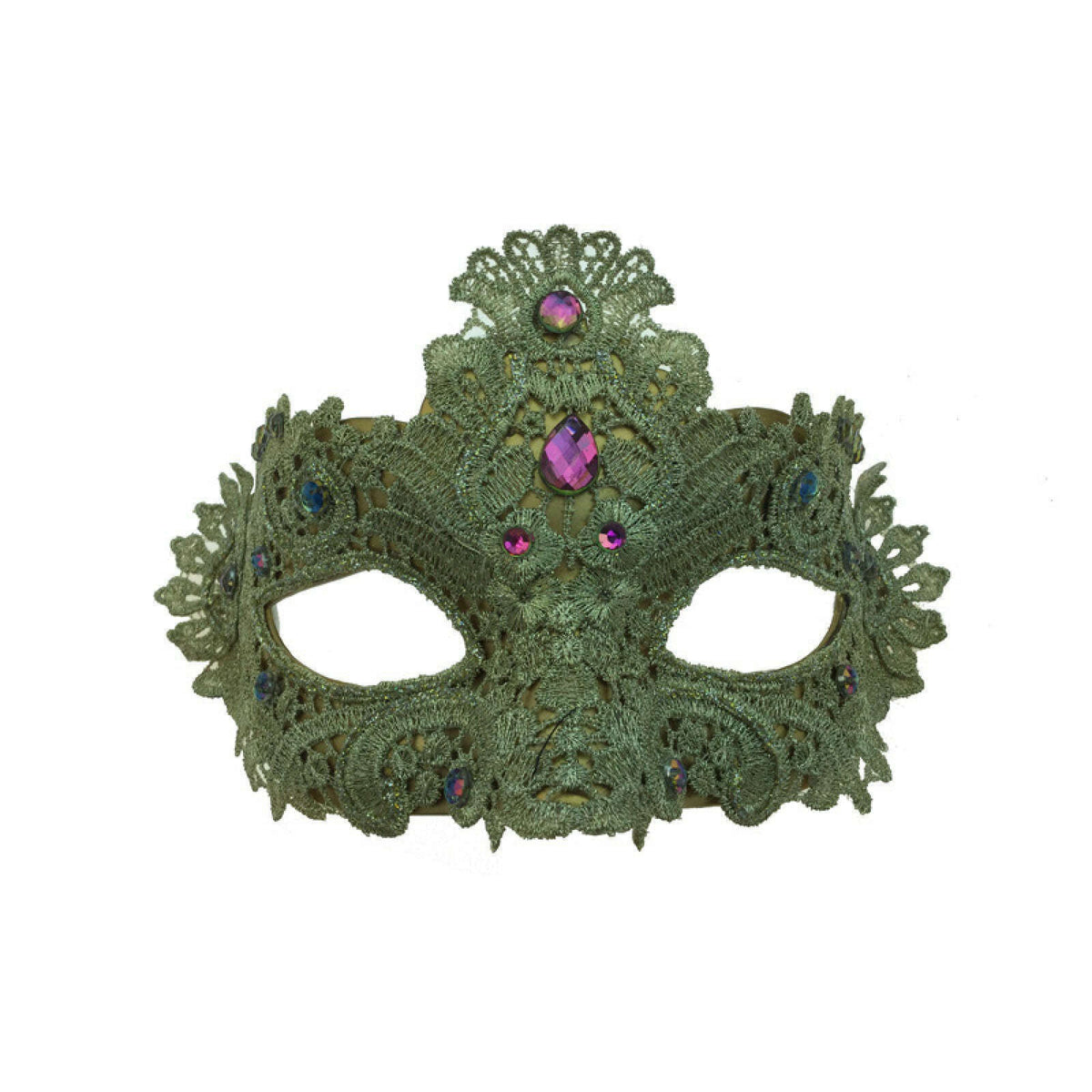 Venetian Jeweled Lace Mask