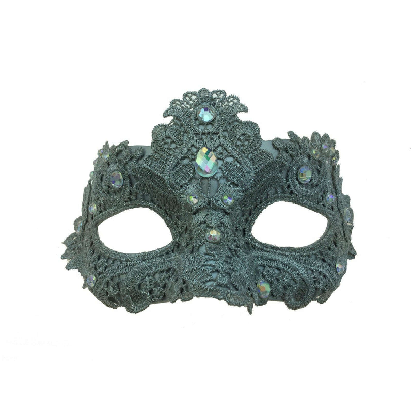 Venetian Jeweled Lace Mask