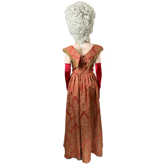 Victorian Red and Gold Women's Costume