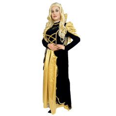 Victorian Royal Gold Lady Women's Costume