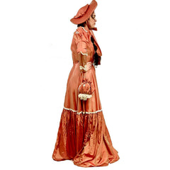 Victorian Stunning Lady in Peach Adult Costume